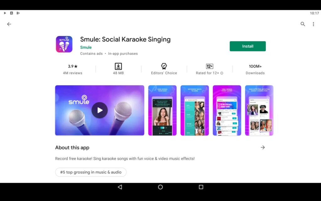 Install Singing App