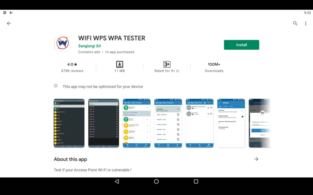 Install WPS WPA Tester on PC